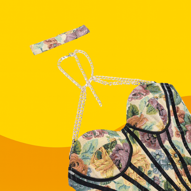 Retro Bloom Corset Dress