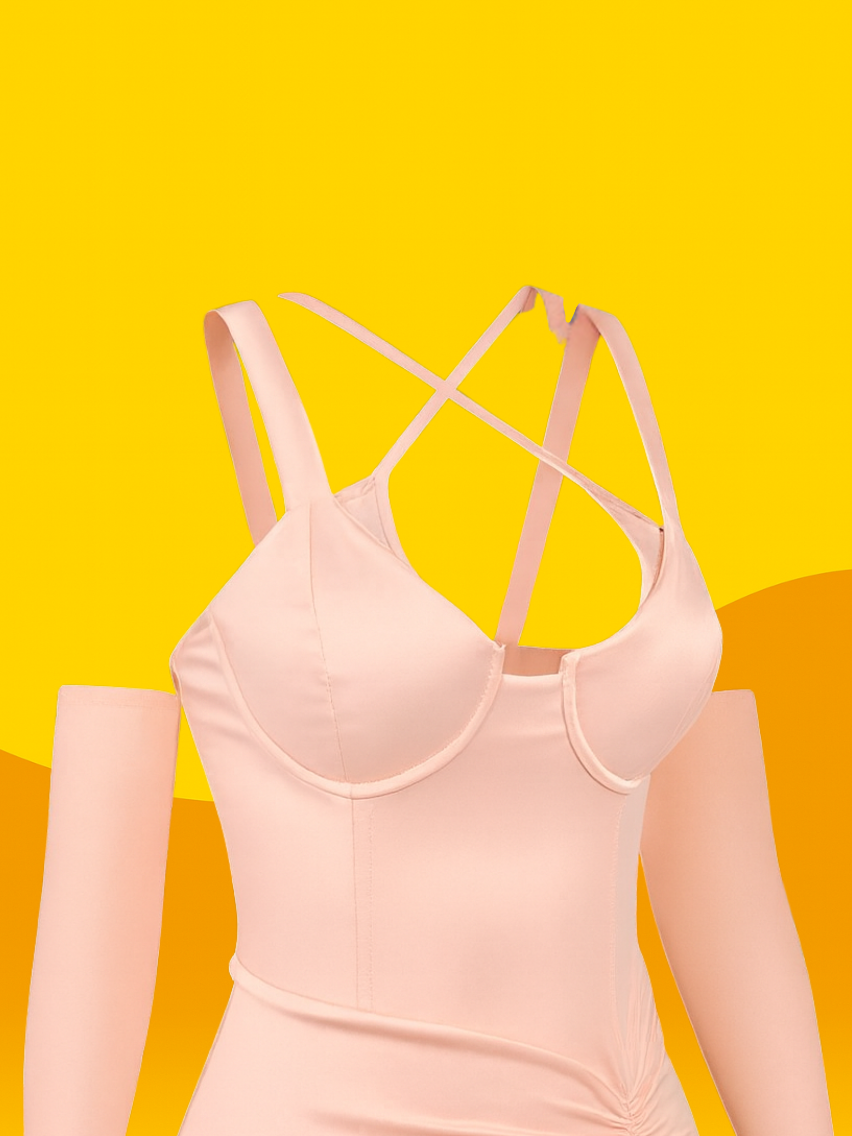 Blush Voltage Satin Dress